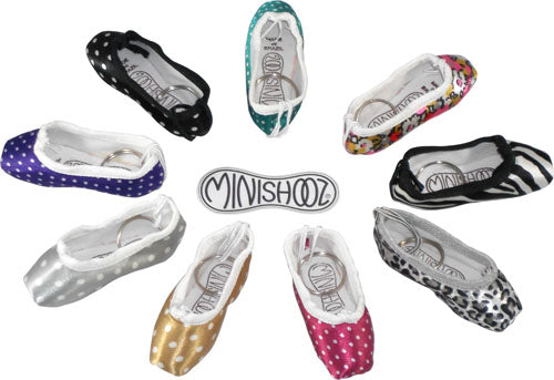 Pillows For Pointes Pattern Pointe Shoe – Satin Key Ring & Zipper Pull