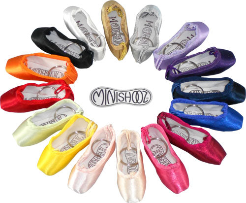 Pillows For Pointes Mini Pointe Shoe | Satin Key Ring & Zipper Pull
