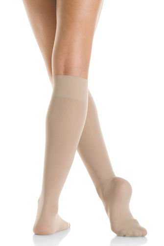 Mondor Light Opaque Knee High Skating Socks (Suntan, Youth)