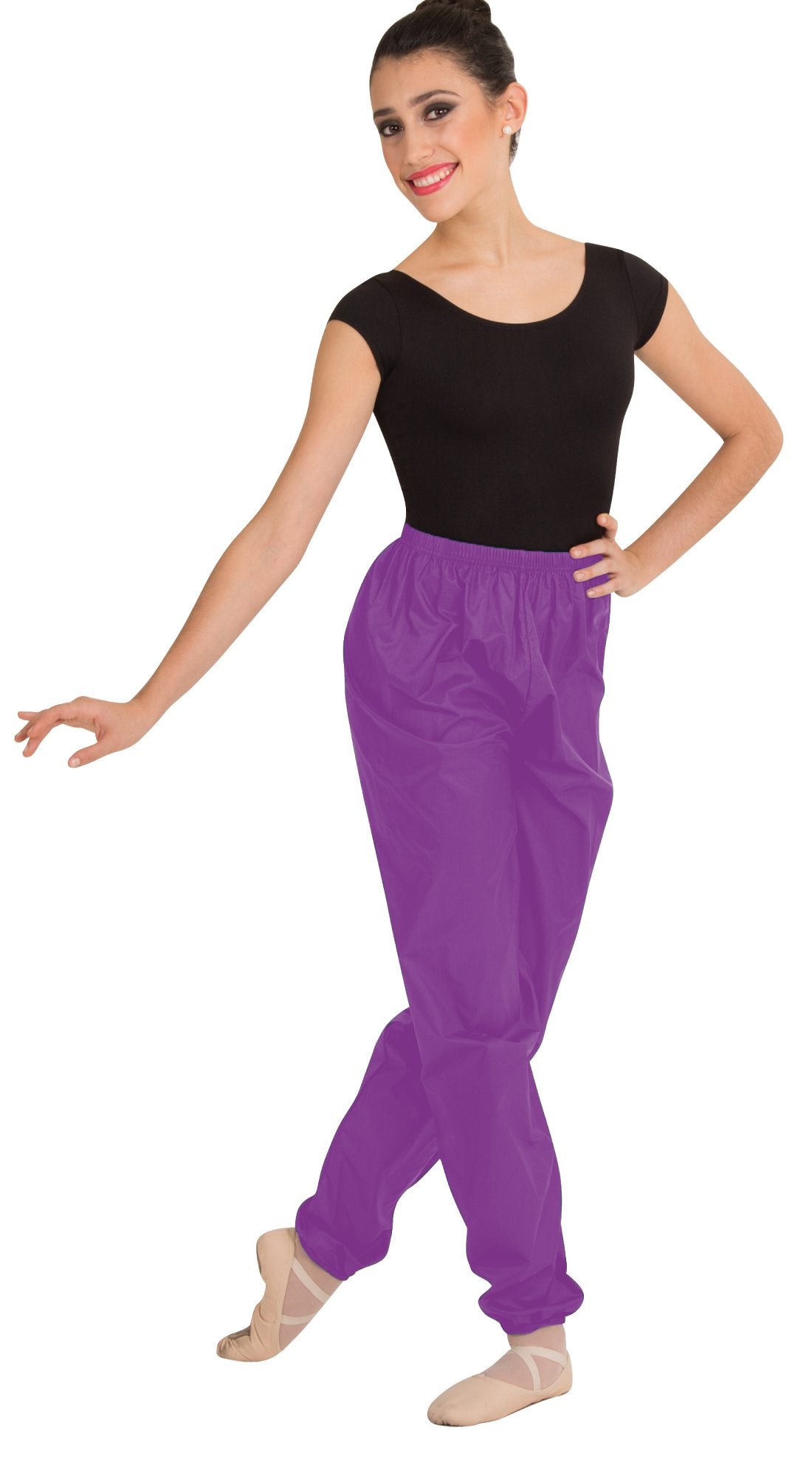 Body Wrappers Girl's Ripstop Pants (Plum, 12-14) - 071