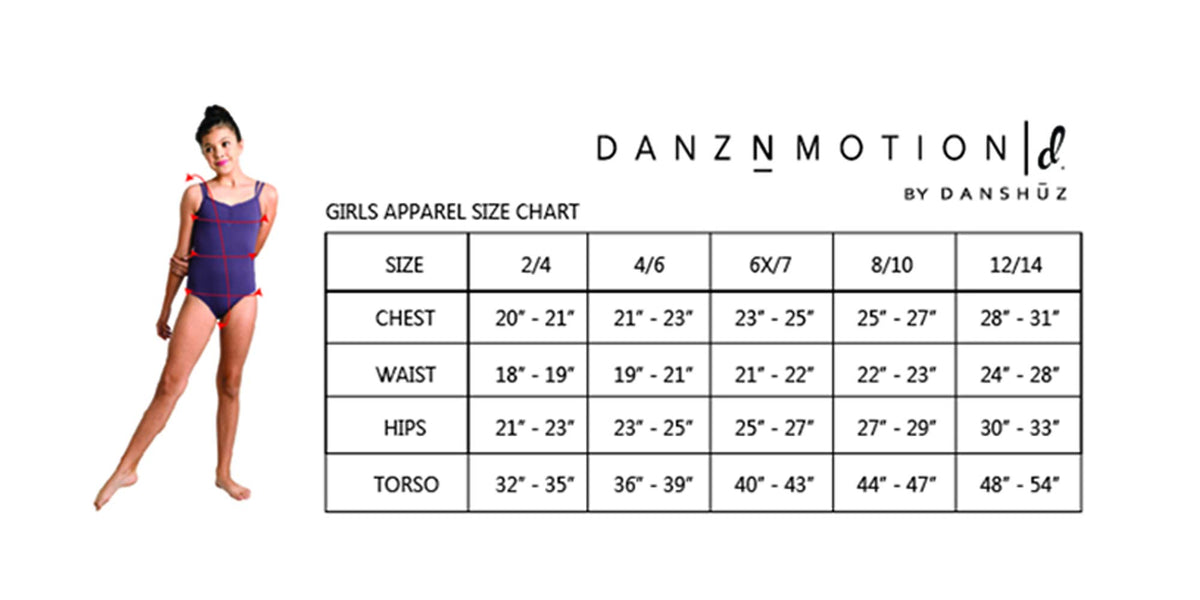DANSHUZ Danznmotion Amelia Girls Leotard 2409C