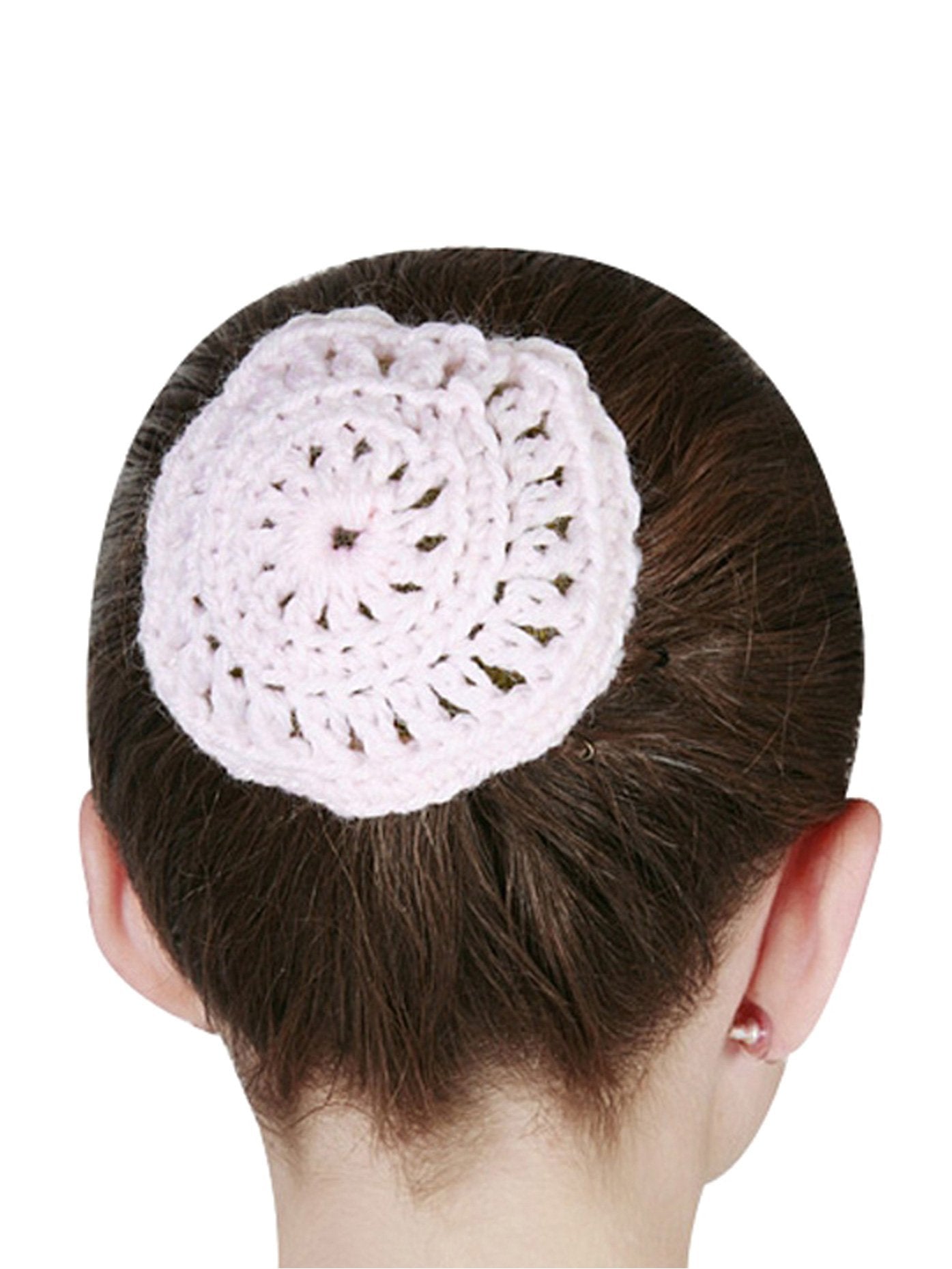 Crocheted Bun Cover D2122BLKML Black ML