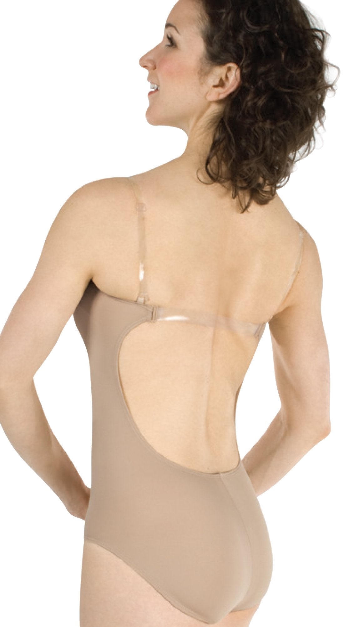 Body Wrappers 277 Womens Under Wraps Microfiber Open back Leotard