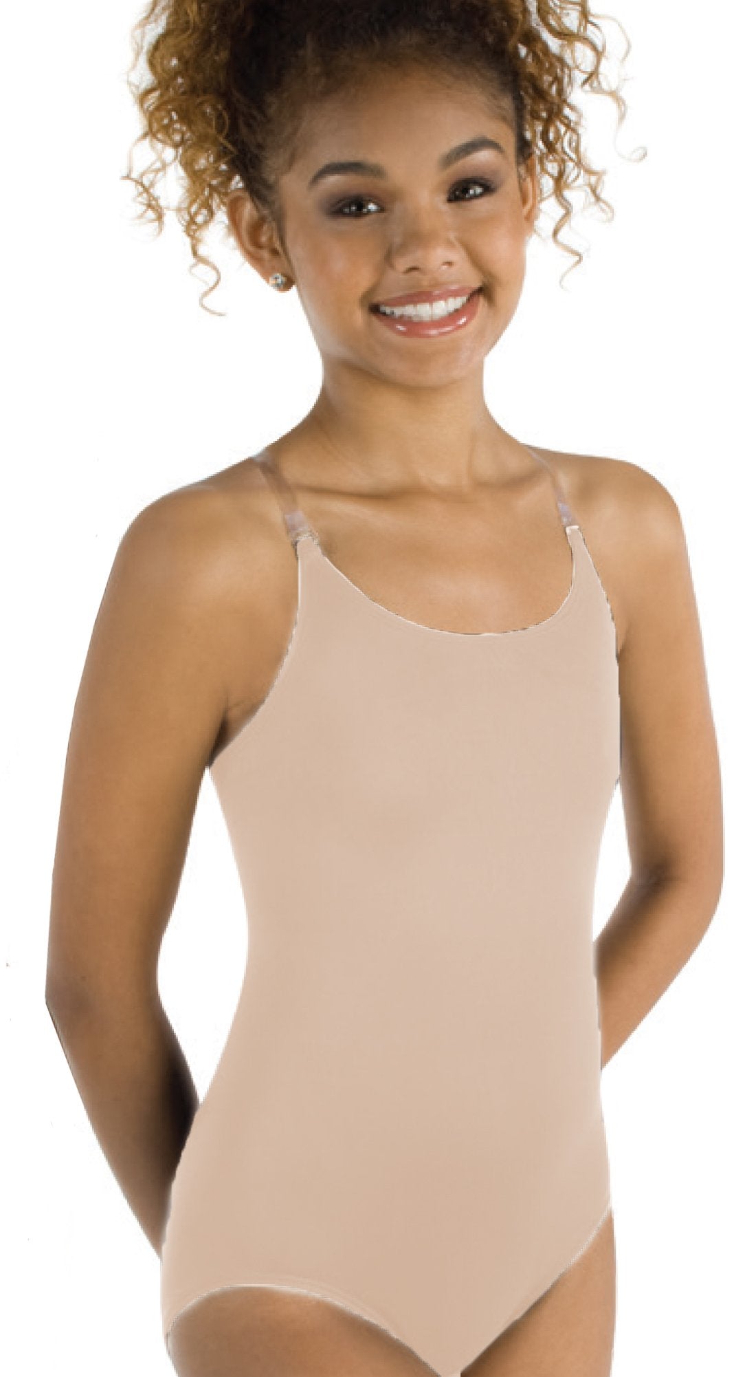 Body Wrappers 266 Womens' Under Wraps Microfiber Leotard (S, Nude)