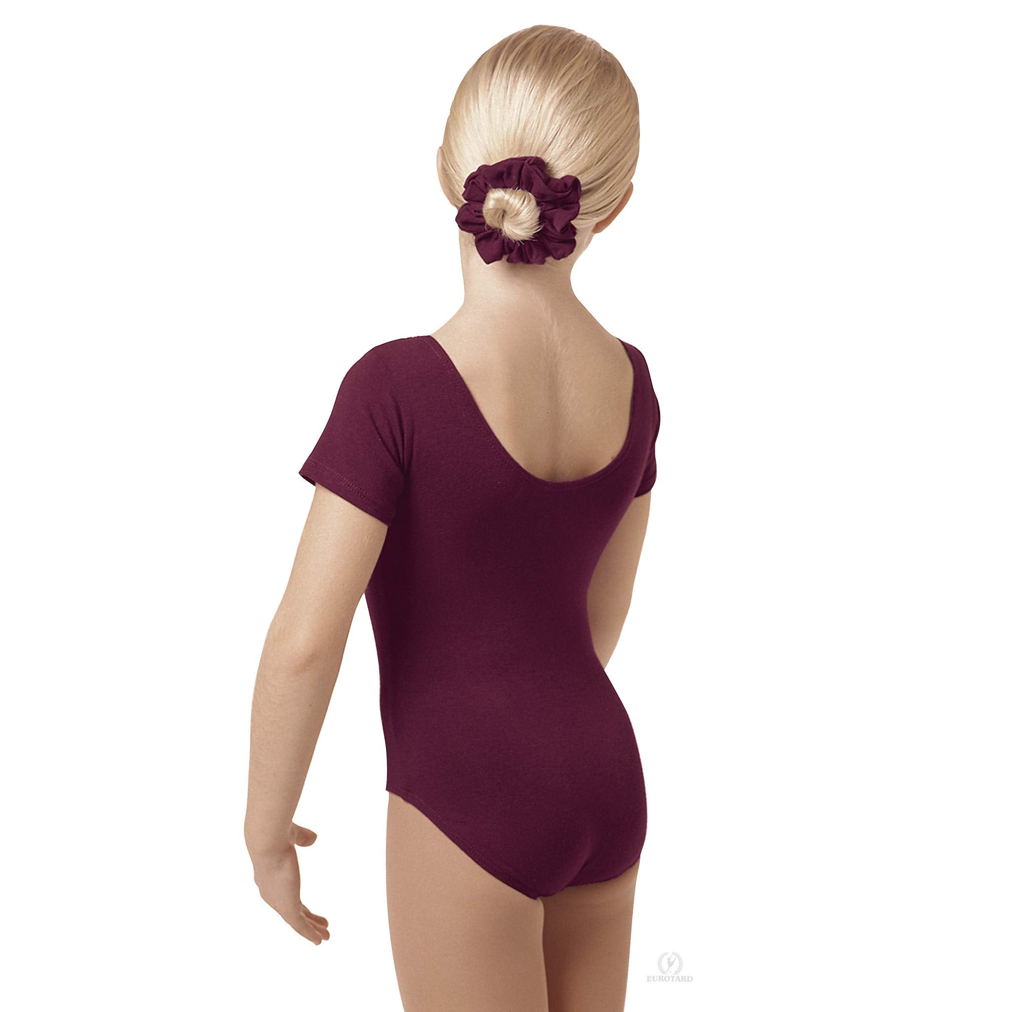 Eurotard 1043 Girls Short Sleeve Leotard with Cotton