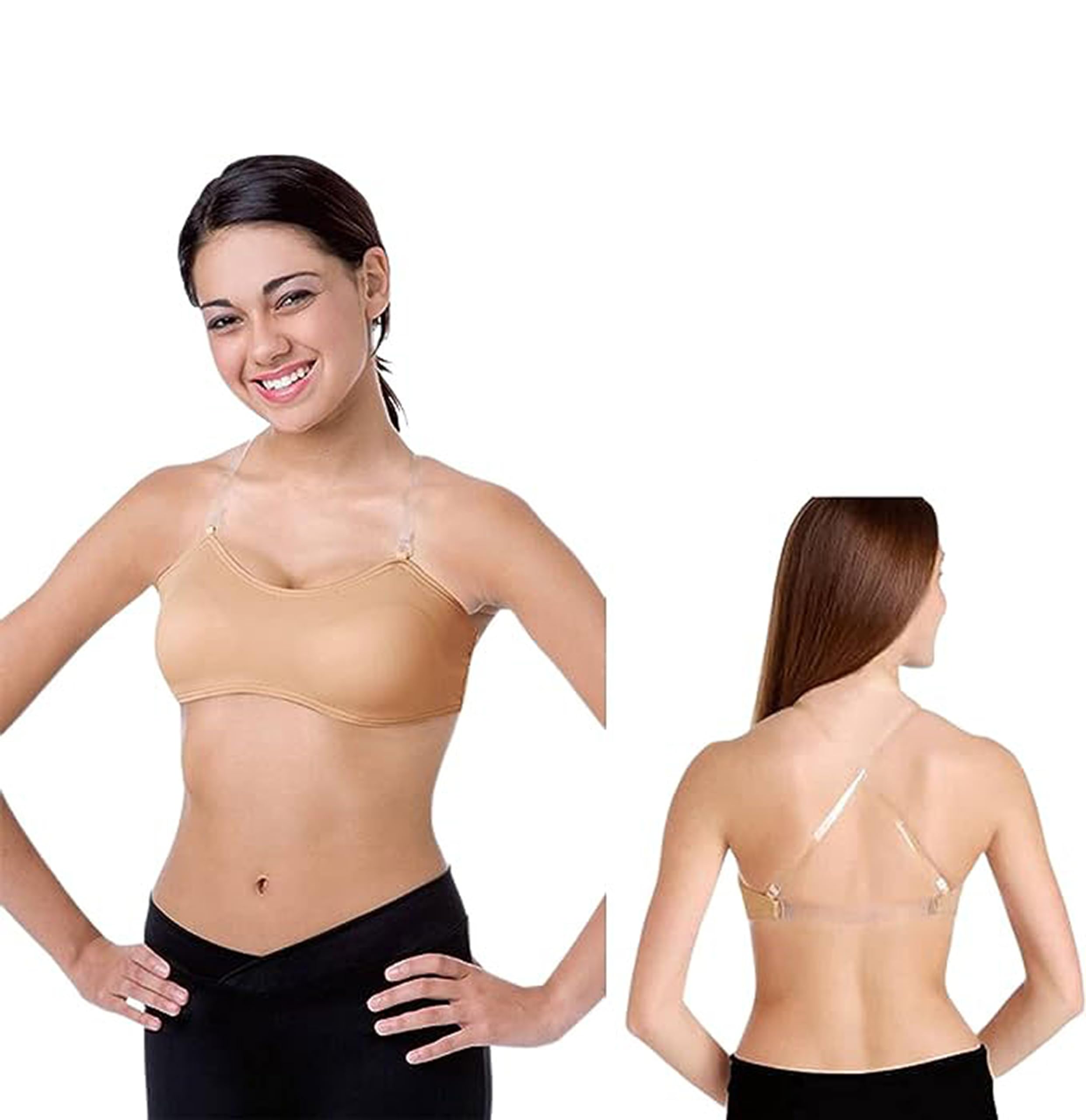 Body Wrappers Womens Clear Strap Bra Style 274