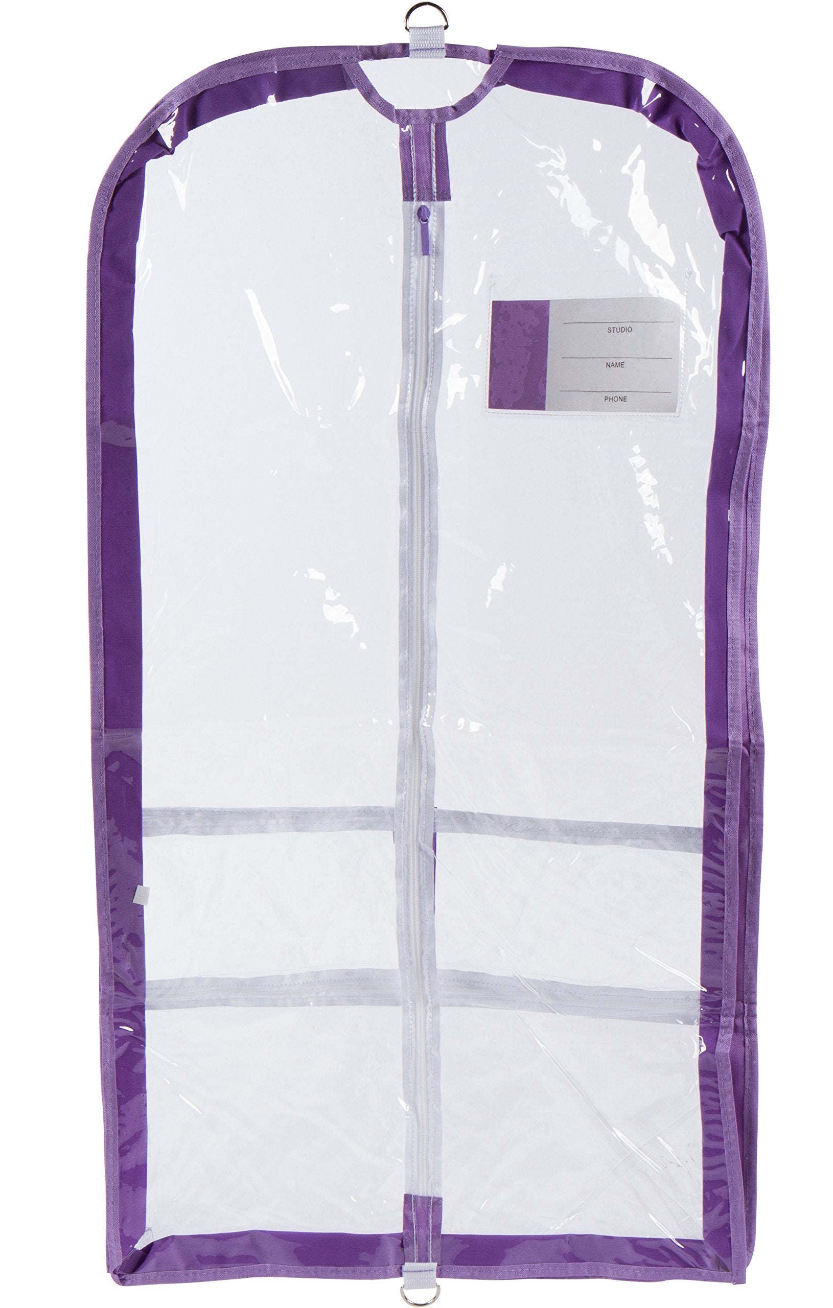 Danz N Motion Clear Garment Bag with ID Pocket