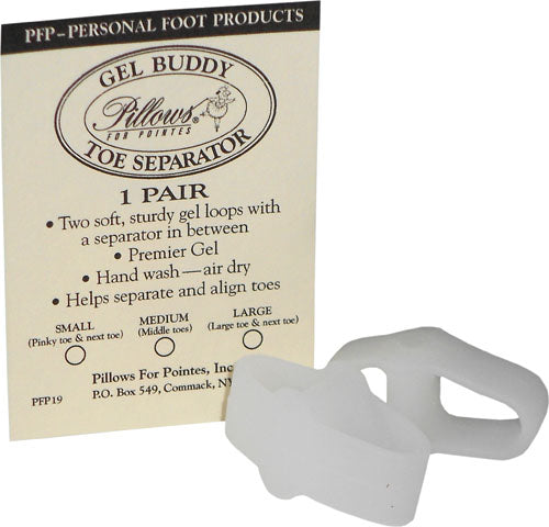 Pillows for Pointes Gel Buddy Toe Separator – Soft, Cushioned Toe Alignment & Pain Relief