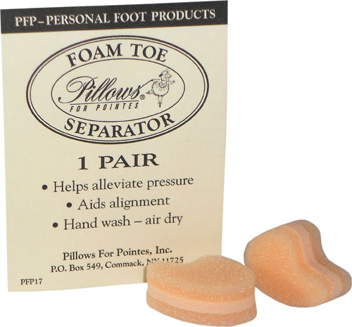 Pillows for Pointes Foam Toe Separator – 3-Layer Cushion for Toe Alignment & Pain Relief