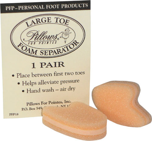 Pillows for Pointes Large Foam Toe Separator – 3-Layer Cushion for Toe Alignment & Pain Relief
