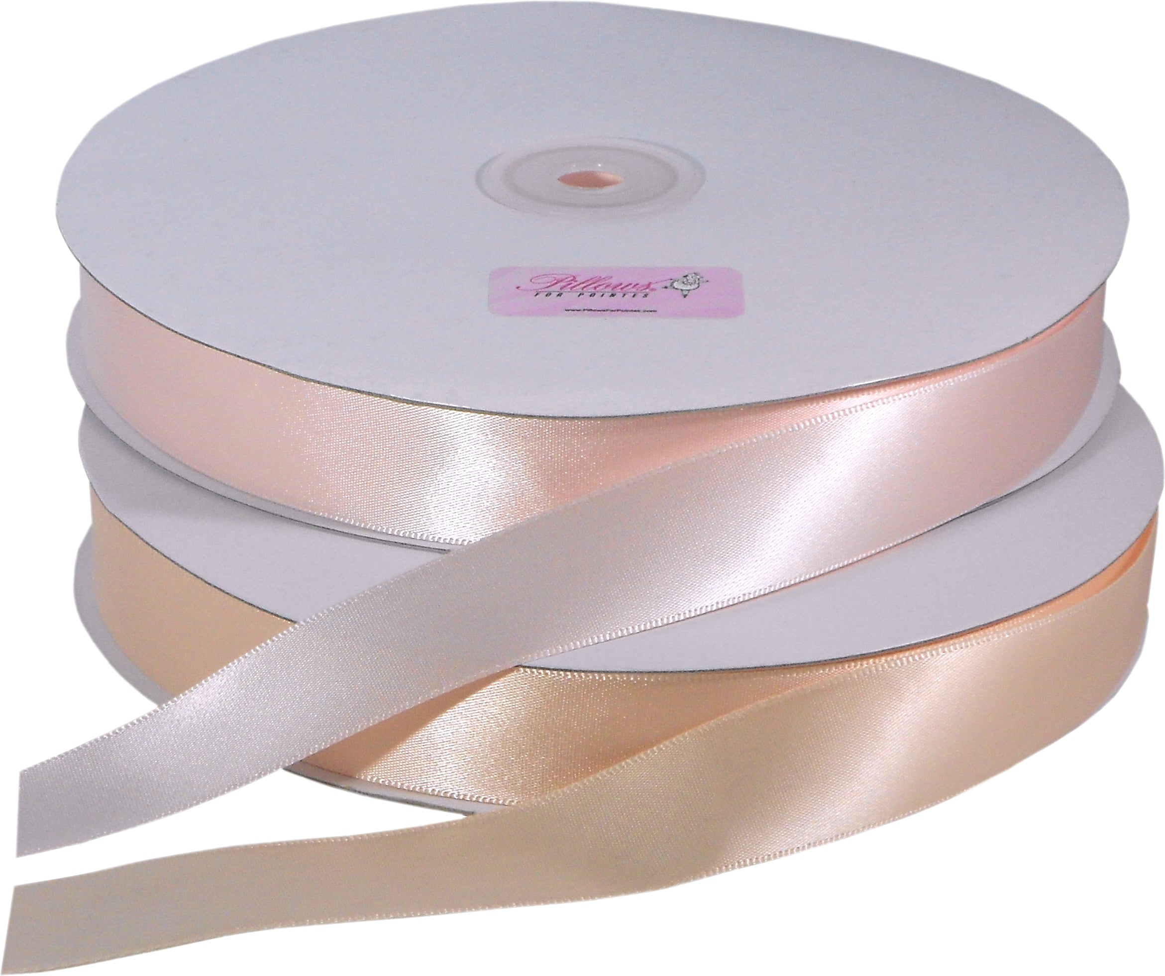 Pillows For Pointes Satin Ribbon Roll – 7/8" Wide, 100 Yards, Ballet & Euro Pink