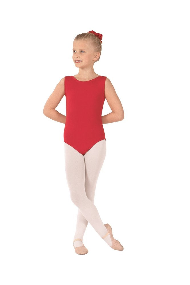 EUROTARD Girls Tank Leotard with Cotton 1089