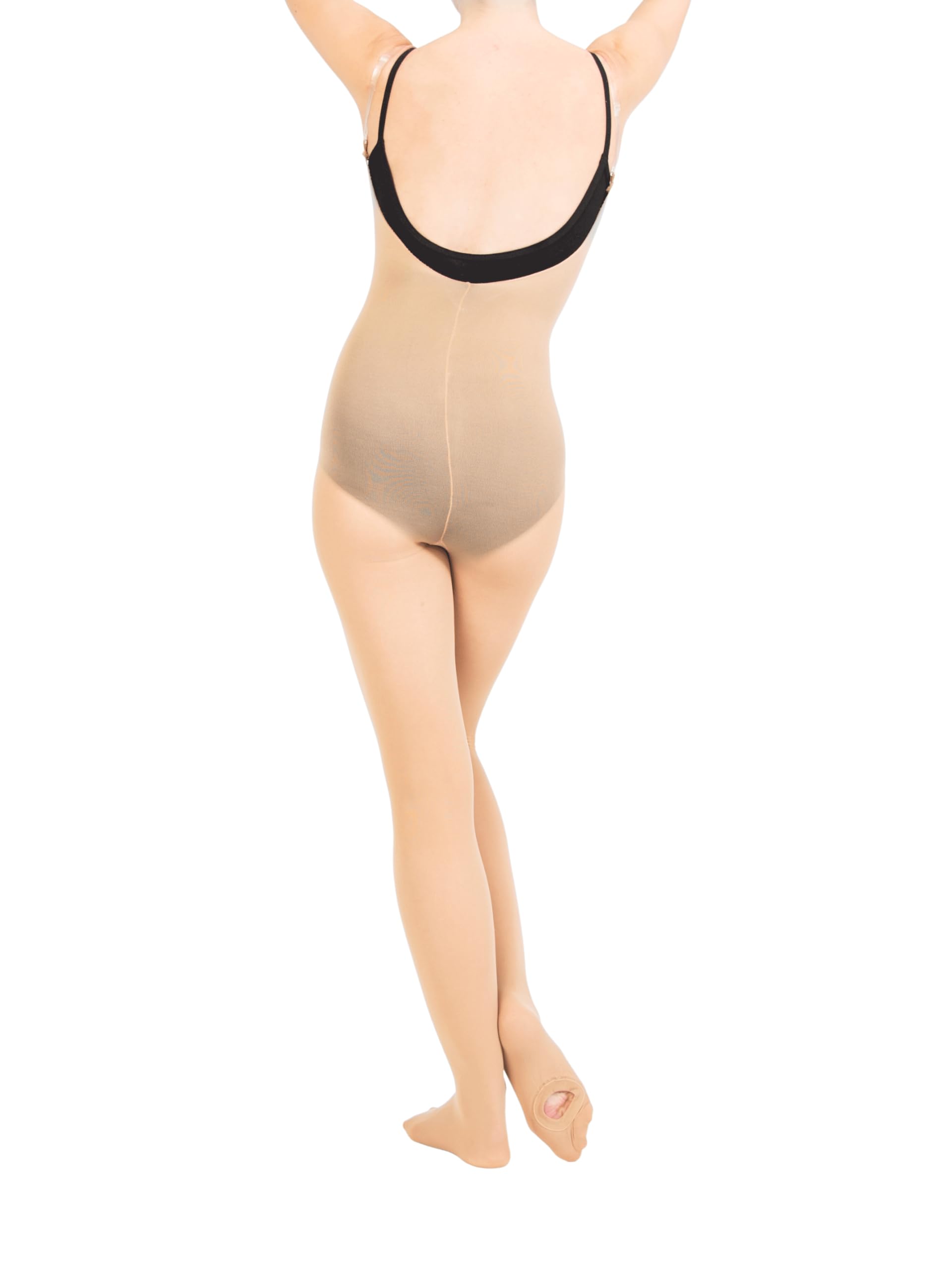 Body Wrappers Womens A91 TotalSTRETCH Convertible Foot Camisole Body Tights