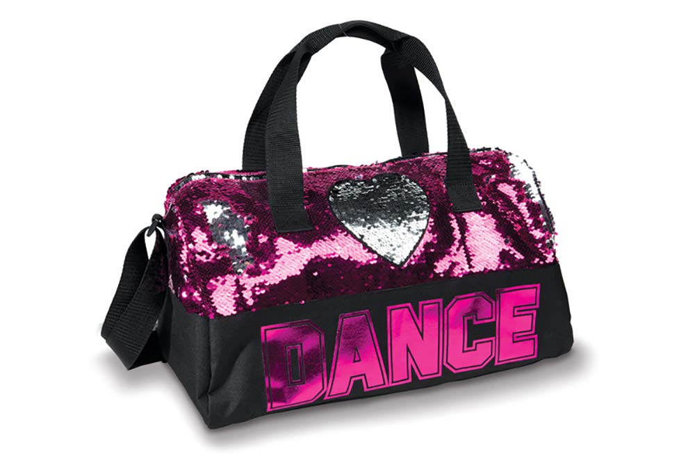 DansBags Sequin Dance Heart Duffle Bag - B842