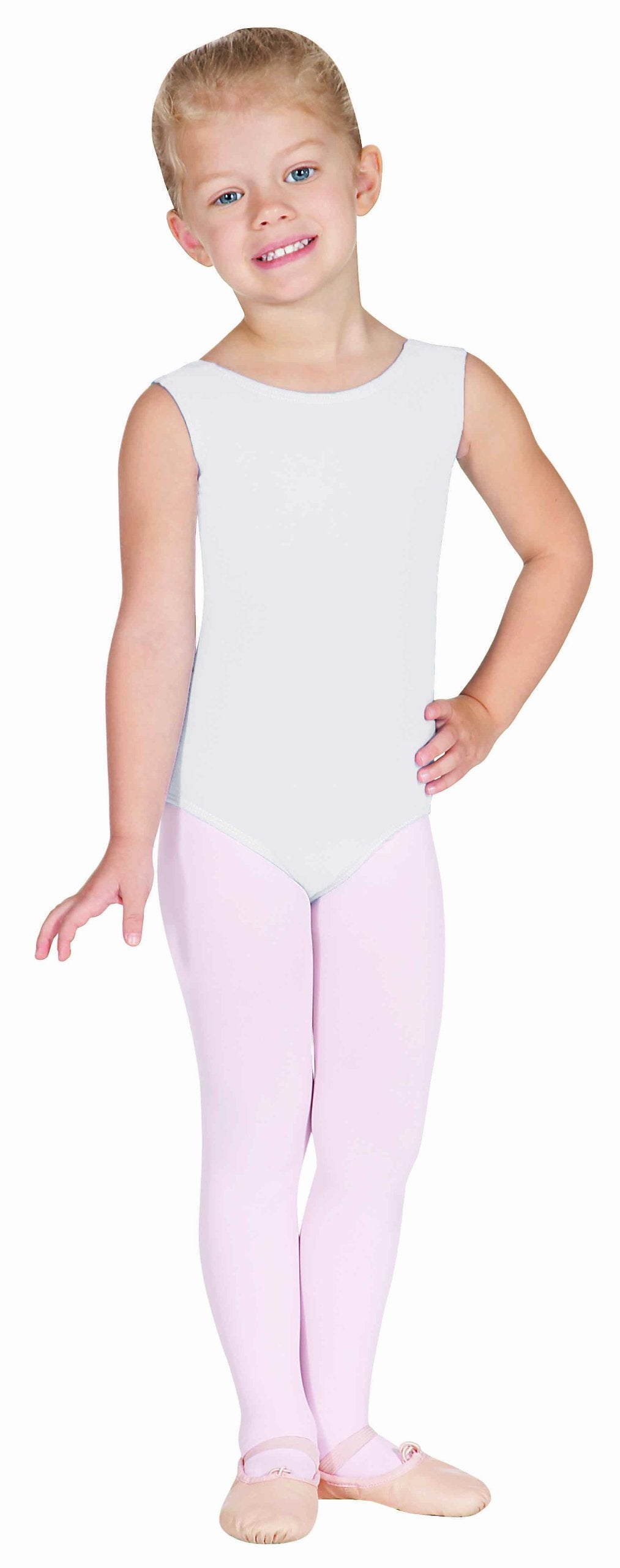 EUROTARD Girls Tank Leotard with Cotton 1089