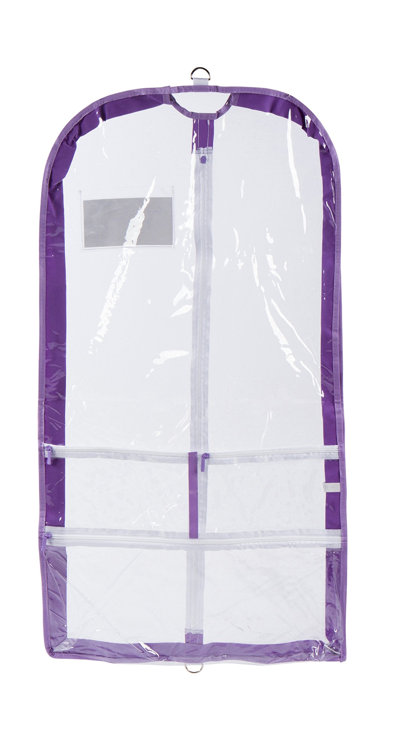 Danz N Motion Clear Garment Bag with ID Pocket
