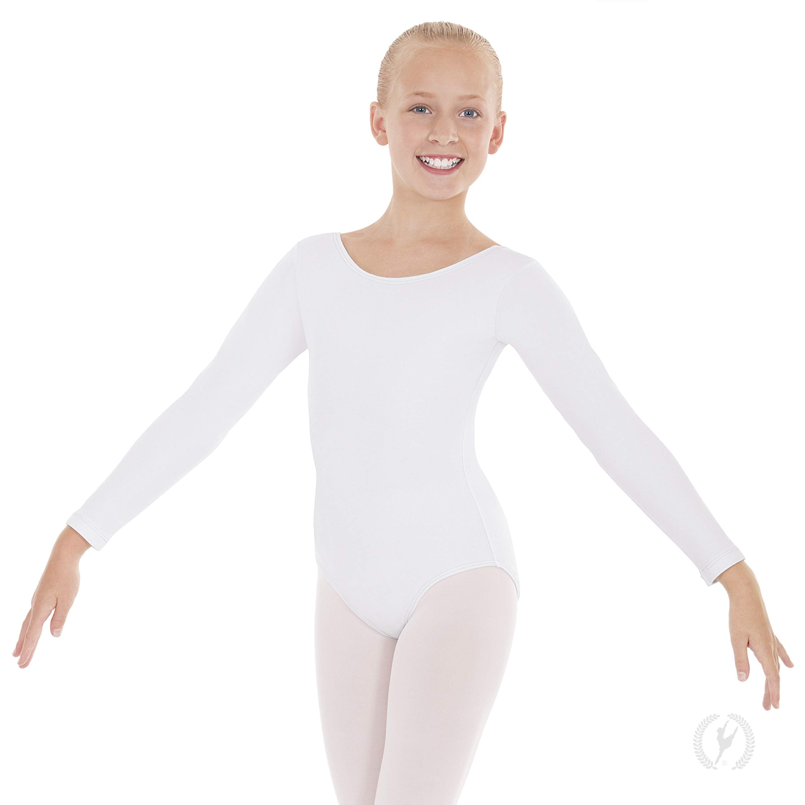 EUROTARD Girls Long Sleeve Leotard with Cotton - 10408